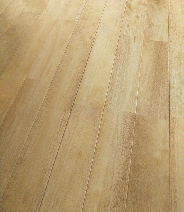 ラバーウッド　無垢フローリング　