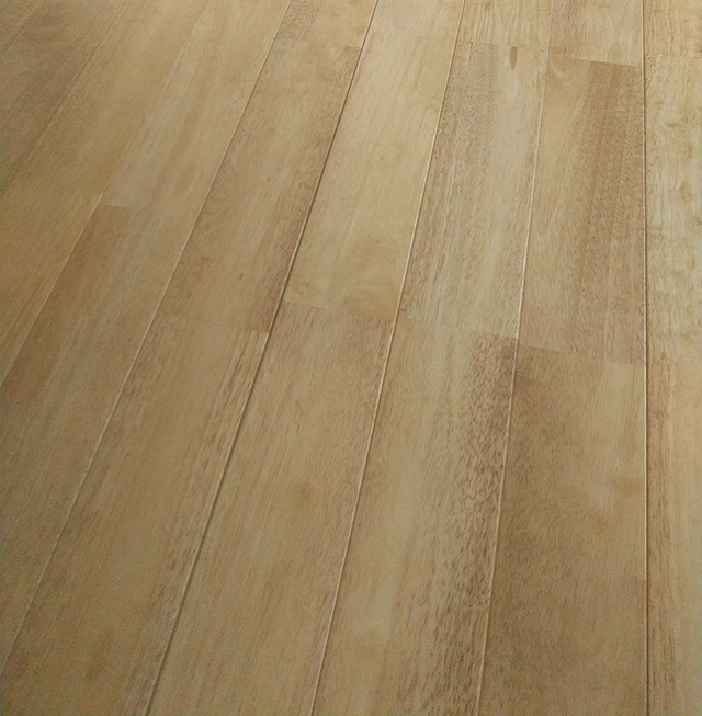 ラバーウッド　無垢フローリング